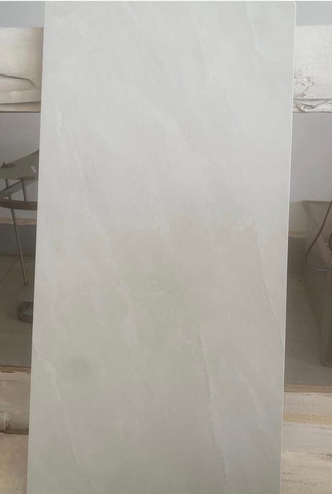 Carreau 30x60 blanc ivoire brillant