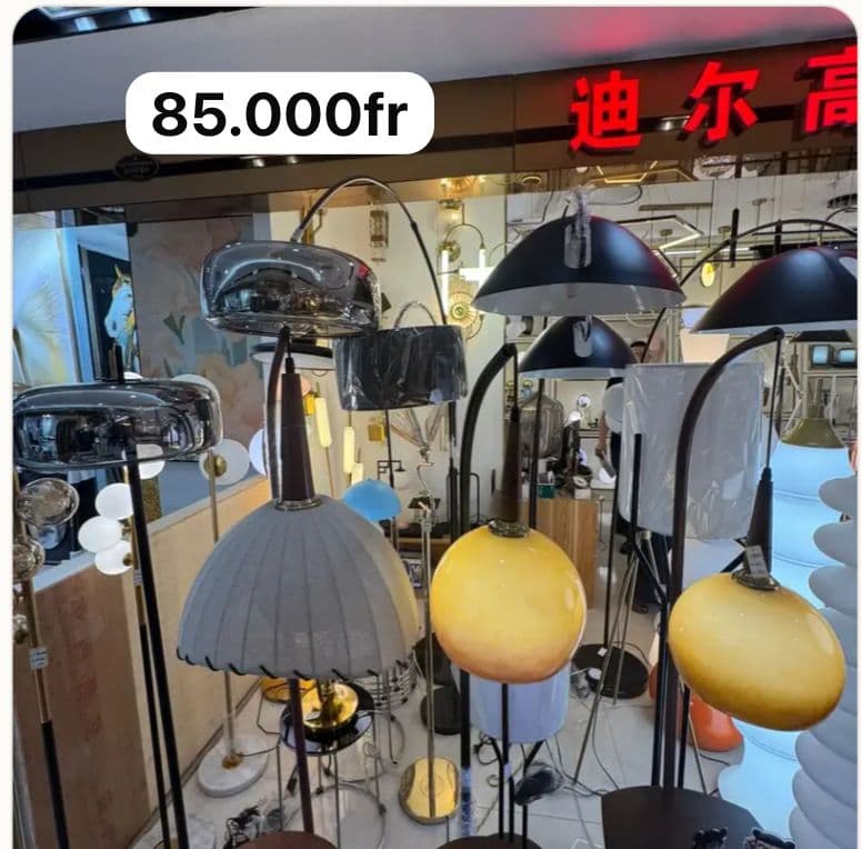 Lampadaires décoratifs en arc, plusieurs modèles