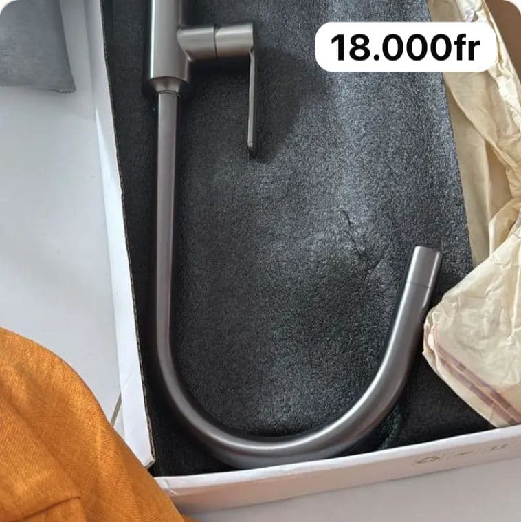 Robinet de cuisine gris anthracite